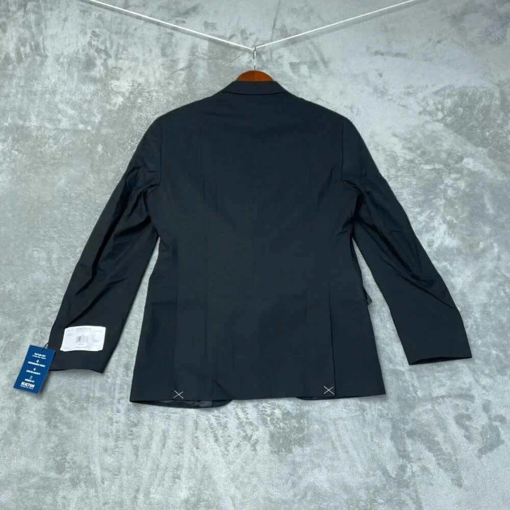 Kenneth Cole Reaction Men's 38 Regular Two-Button Black Suit Jacket L1310